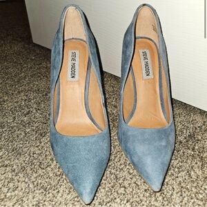 Steve Madden Daisie - Slate Blue  Suede Heels